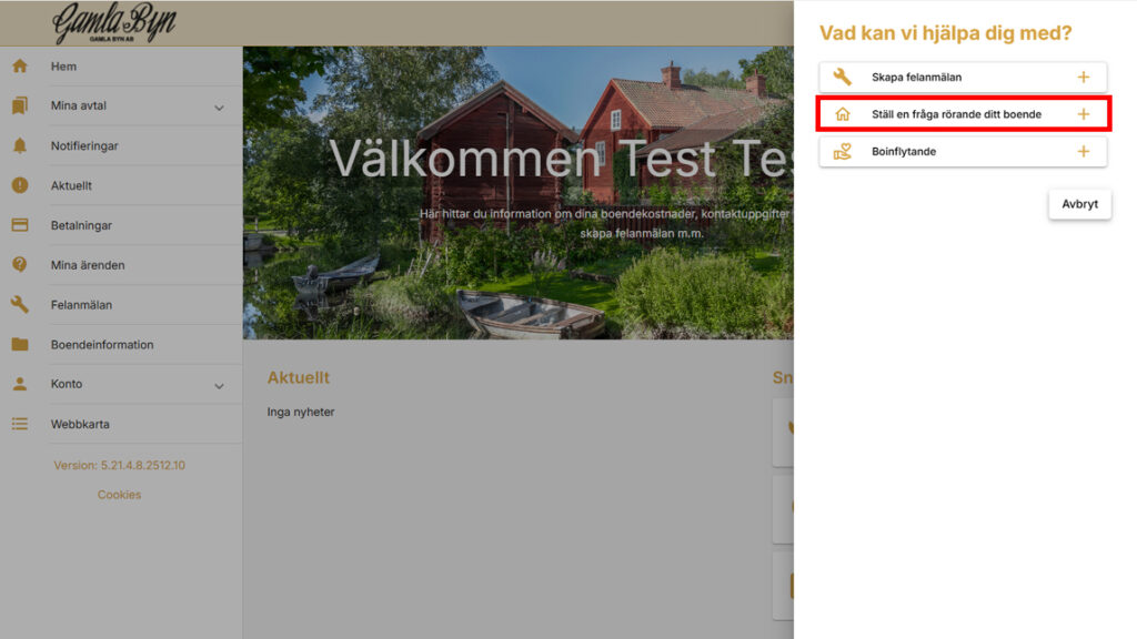 Skärmdump av en inloggningssida på nätet.